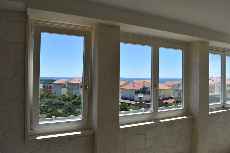 Sea view of the apartments A2057, Novalja, Pag island, Croatia - Panorama Scouting.