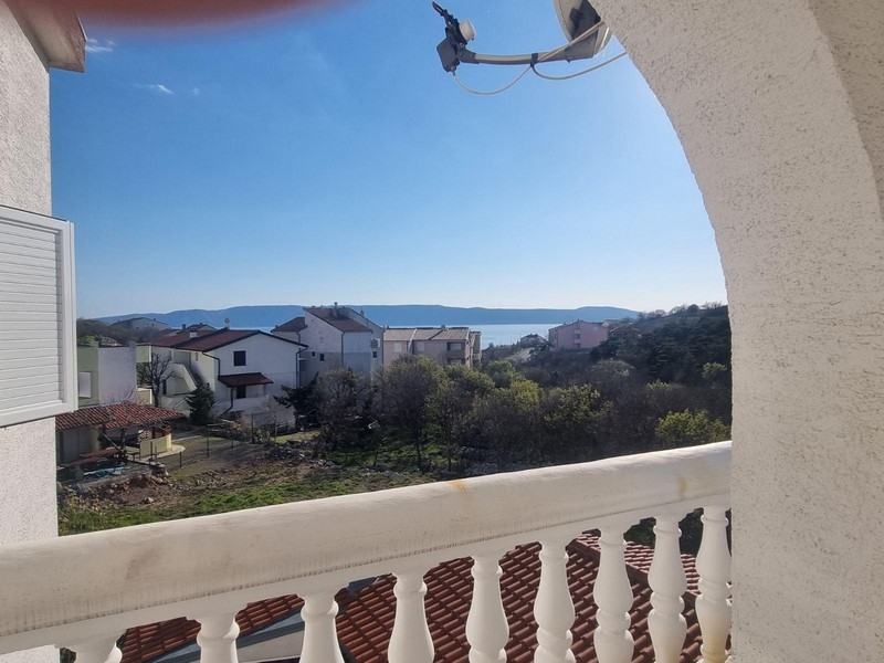 Sea view of property A2817 for sale in Croatia (Novi Vinodolski Region).