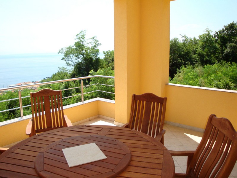 Sea view terrace of property A2863 for sale in Croatia (Opatija).