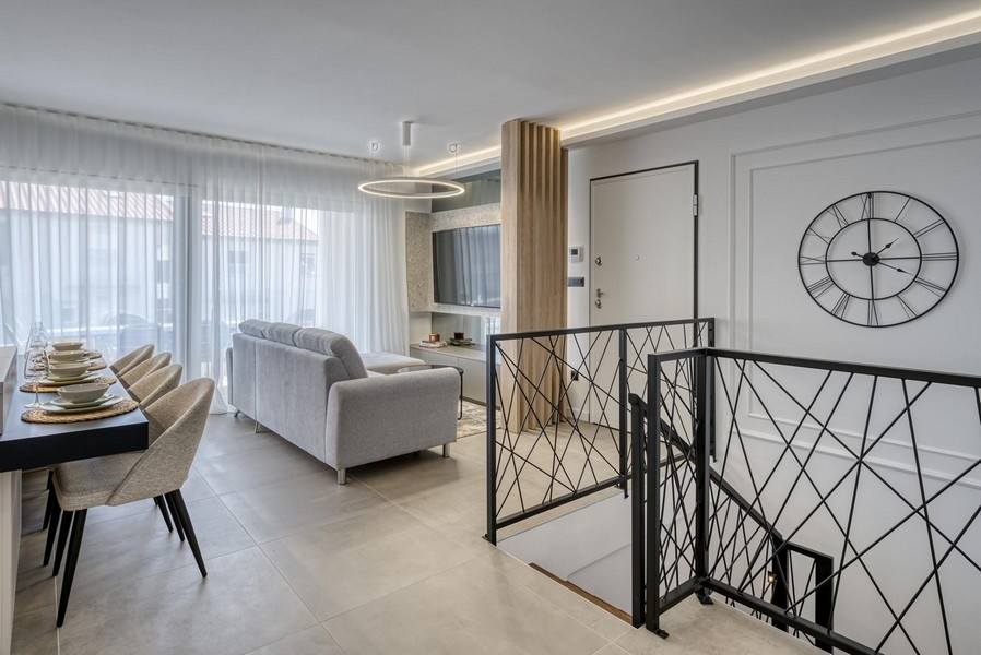 Luxurious living area on the upper floor.