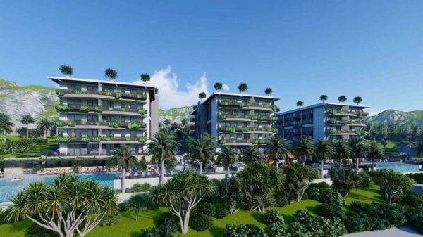 New build complex with communal pool in Makarska