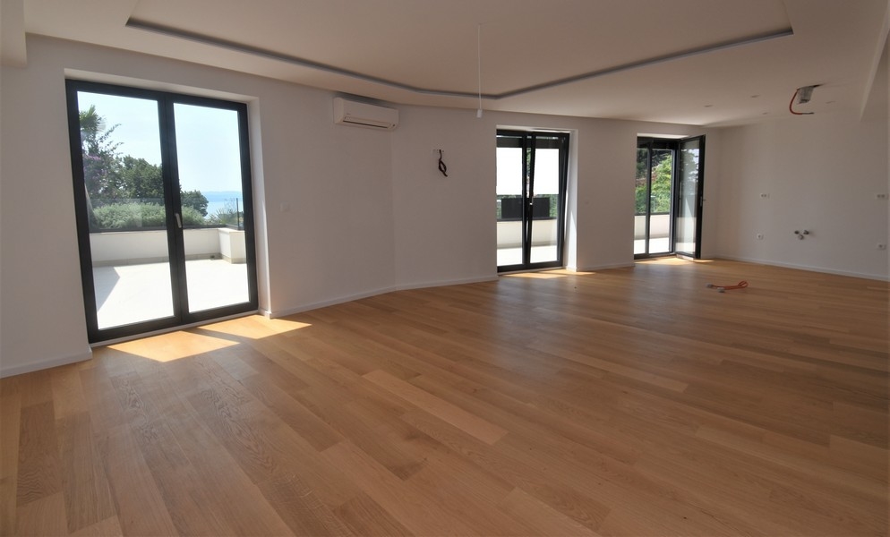 Large living room with access to the terrace