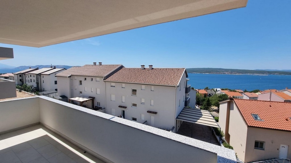 Sea view from the terrace of property A2962 in Crikvenica, Croatia - Panorama Scouting.