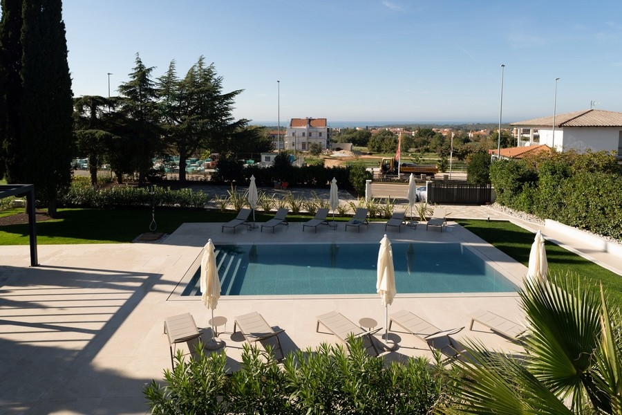 Luxury apartment with swimming pool and sea view in Istria, Porec