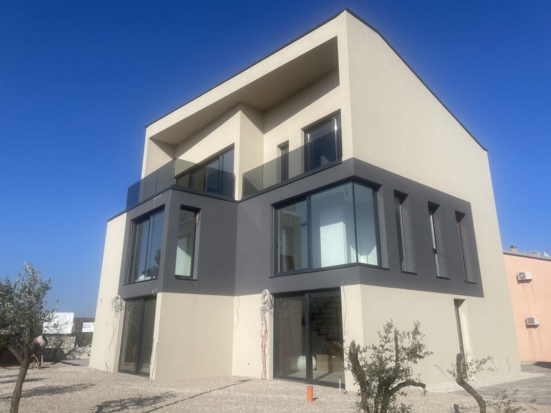 View of the new build from the street corner