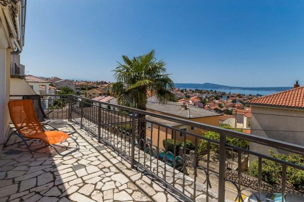 Real estate Croatia, apartment with sea view - terrace with a view