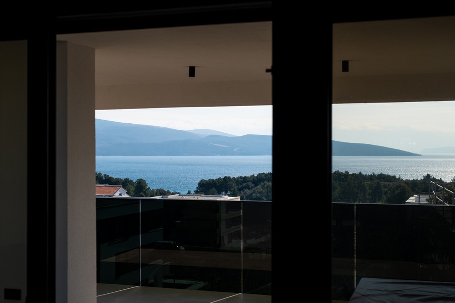 Sea view from the terrace of property A3335 in Croatia.