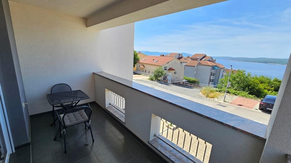 Balcony with sea view - apartment A3634 at Crikvenica.