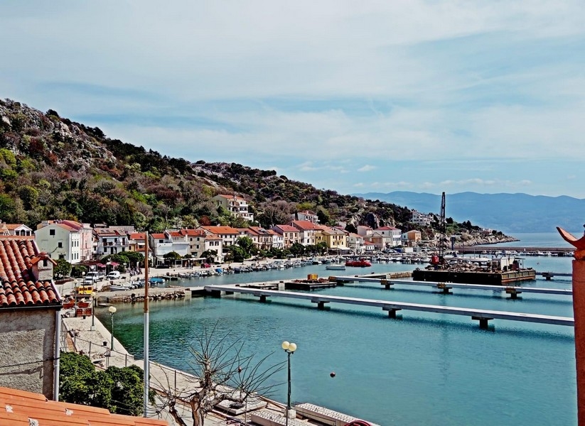 Sea view of the property A3637 on the island of Krk.