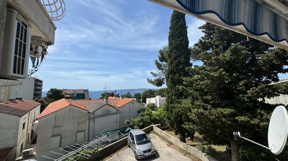 View of the sea from the balcony of the apartment A3648, which is sold on the island of Krk.
