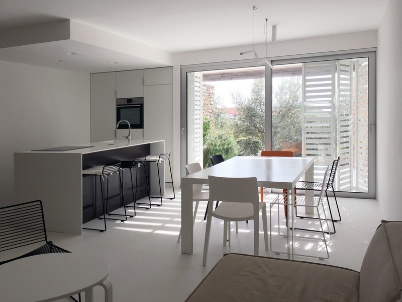 Modern living area of ​​the property A3649 on the island of Krk.