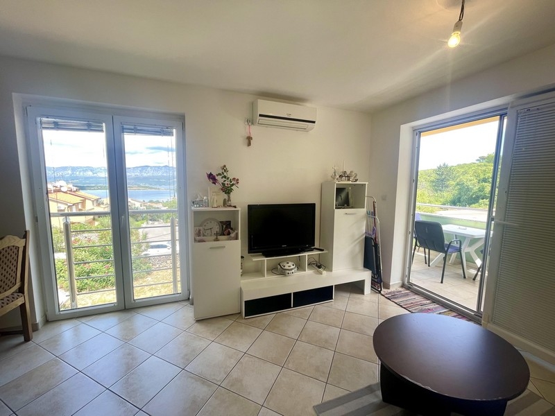 Living room of the apartment A3697 in Soline on Krk.