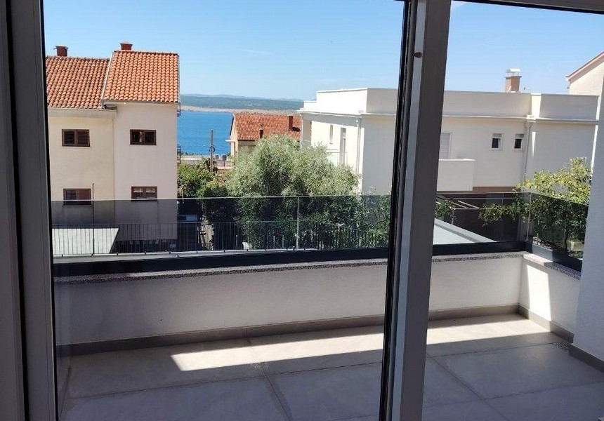 Sea view of the apartment A3756, which is offered for sale in Crikvenica.