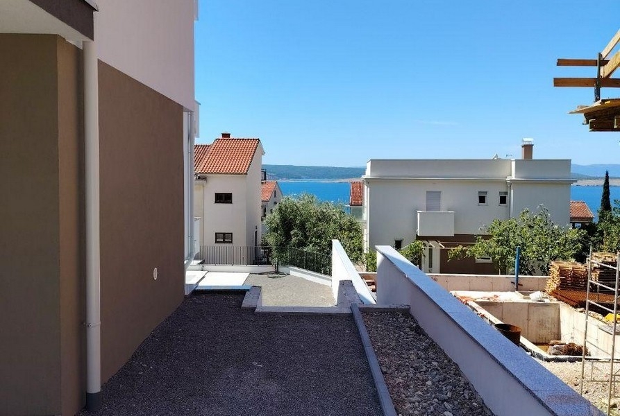 Terrace with a view of the Adriatic and surrounding houses