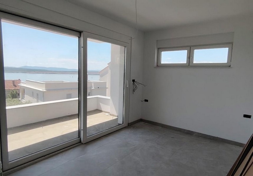 View of the sea from the living area of ​​the property A3758, Croatia.