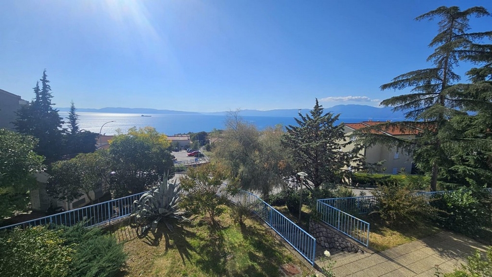 Sea view of apartment A3768, which is for sale near Rijeka in Croatia.