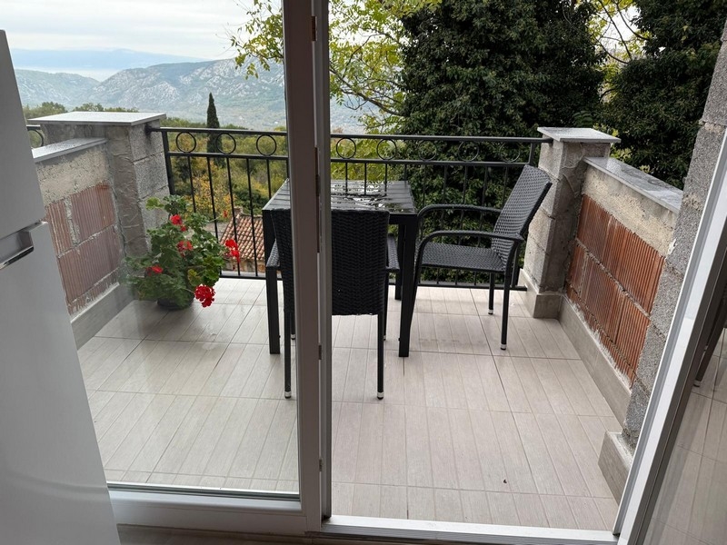 View of the terrace of property A377, Crikvenica.