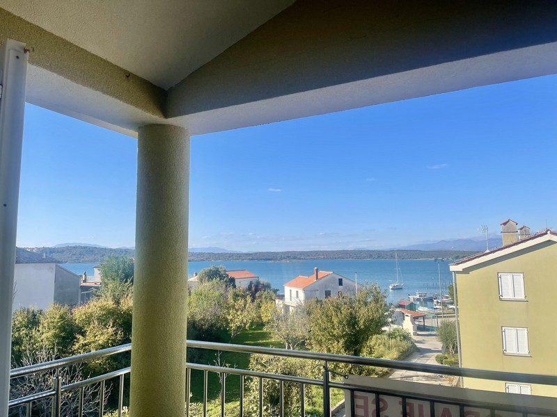 Sea view of apartment A3786, which is for sale on Krk.