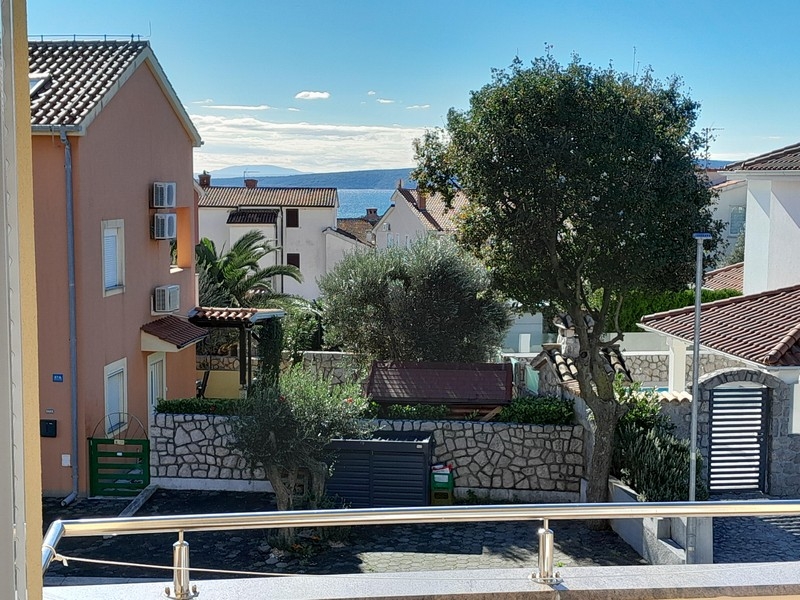 Sea view of the property A3790 in Croatia on Krk.