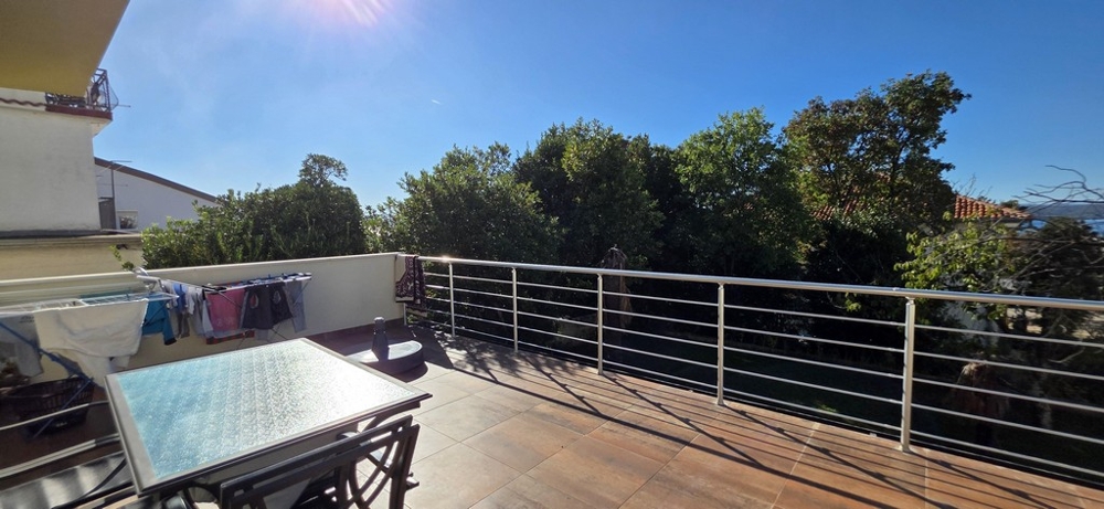 Large terrace of apartment A3802, which is for sale in Crikvenica.