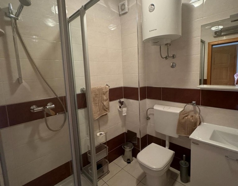 Bathroom with shower and toilet