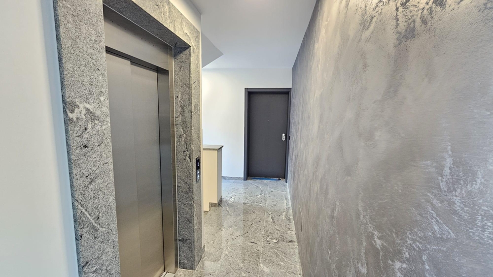 Hallway with elevator