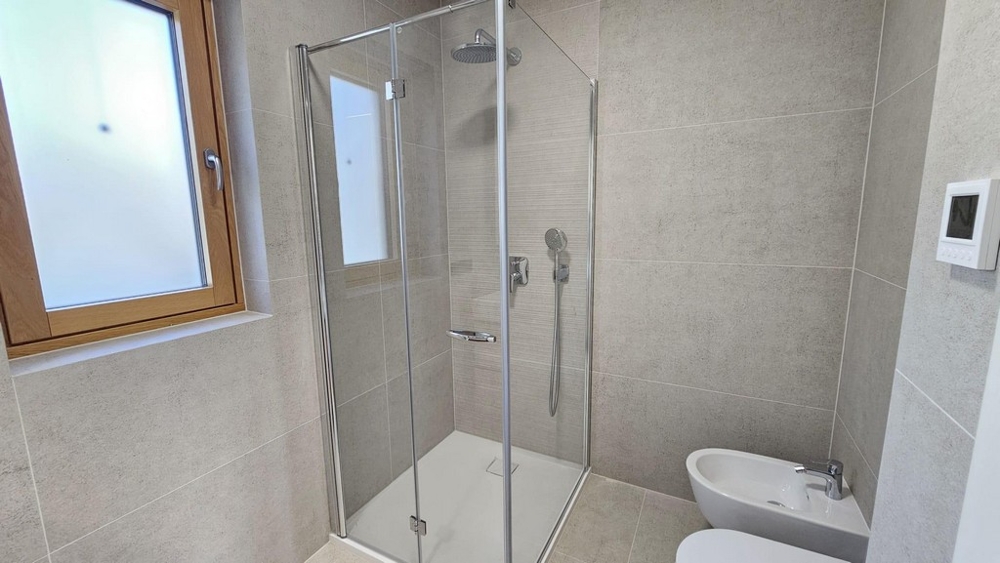Modern bathroom with shower