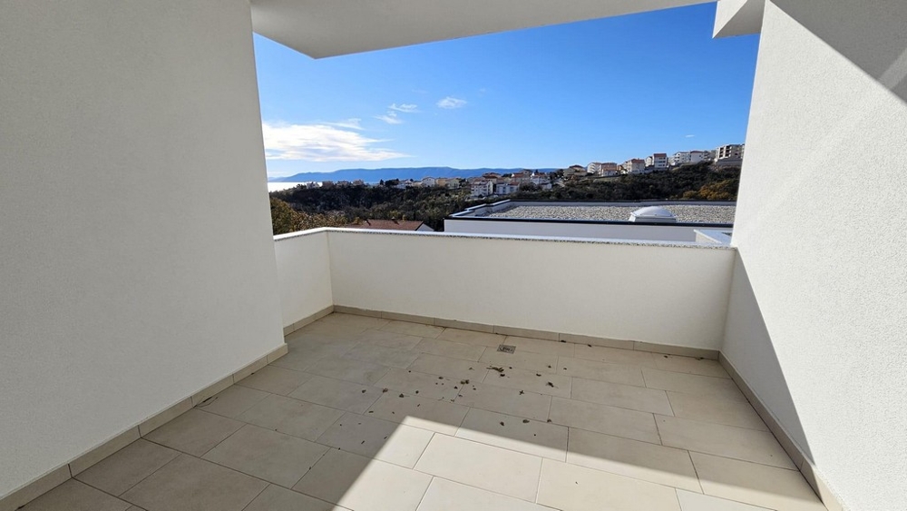 Covered balcony with a view
