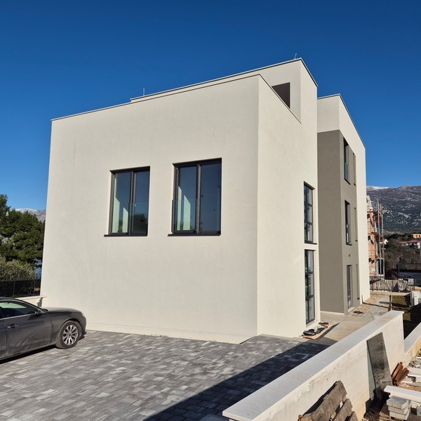 Exterior view of the new building with clear architecture