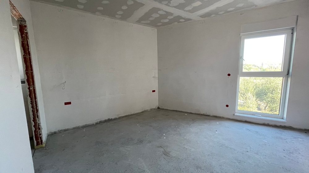 Bedroom in the shell with window