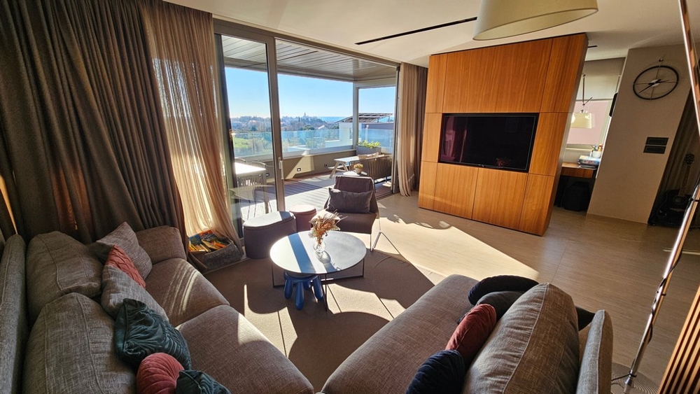 Luxurious living room of property A3865 in Istria in Novigrad.