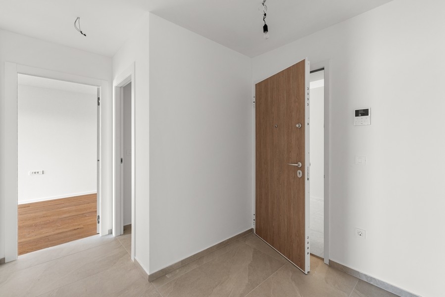 Entrance area with security door of new apartment