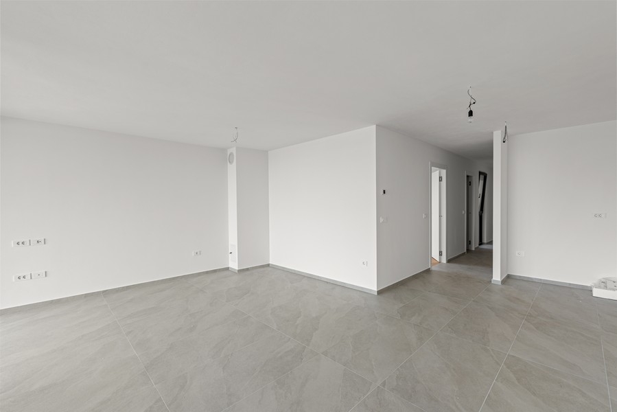 Living room new apartment Novigrad Istria tiled floor