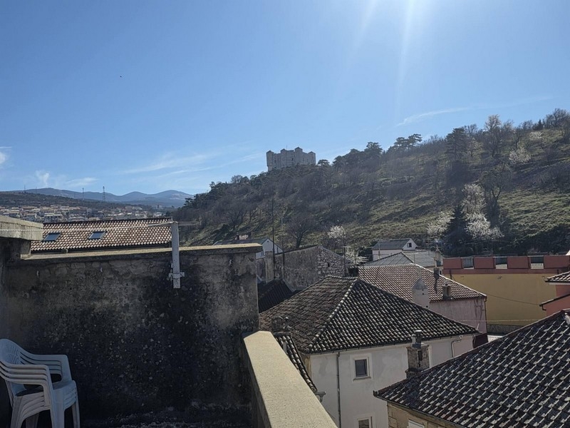 View from the roof terrace of Nehaj Castle in Senj