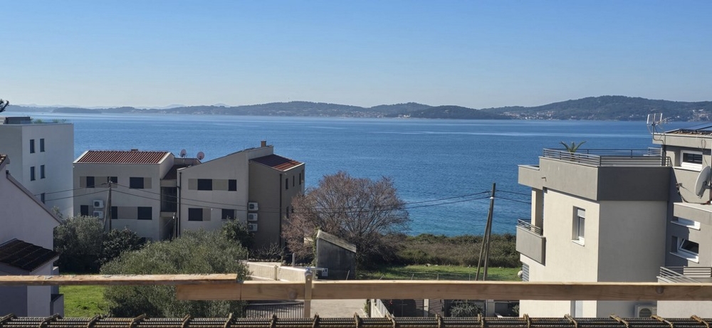 Sea view from a new apartment in Croatia