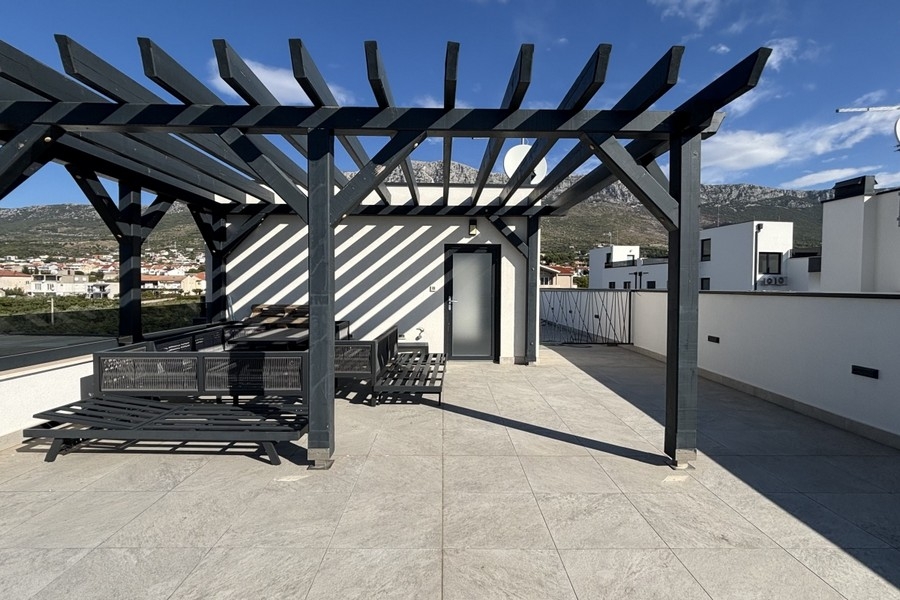Roof terrace of property A3907 in Croatia.