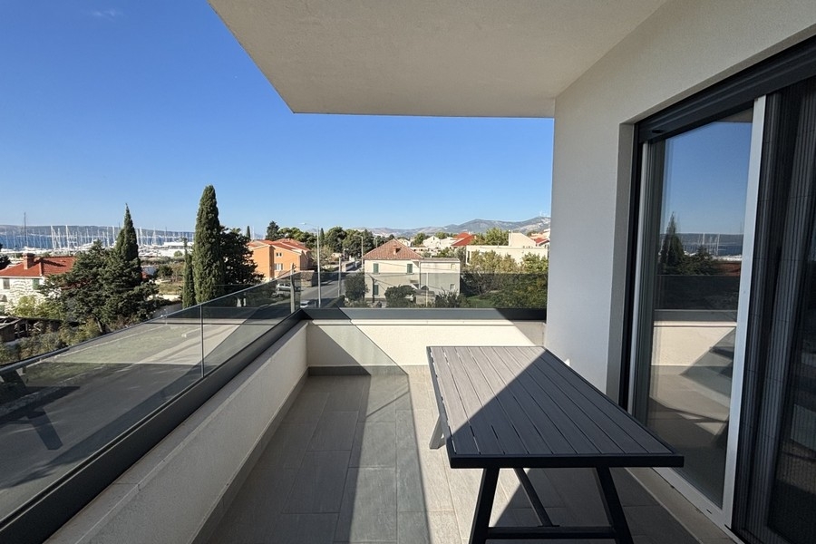 Balcony of the modern apartment A3907 for sale in Kastela near Split.