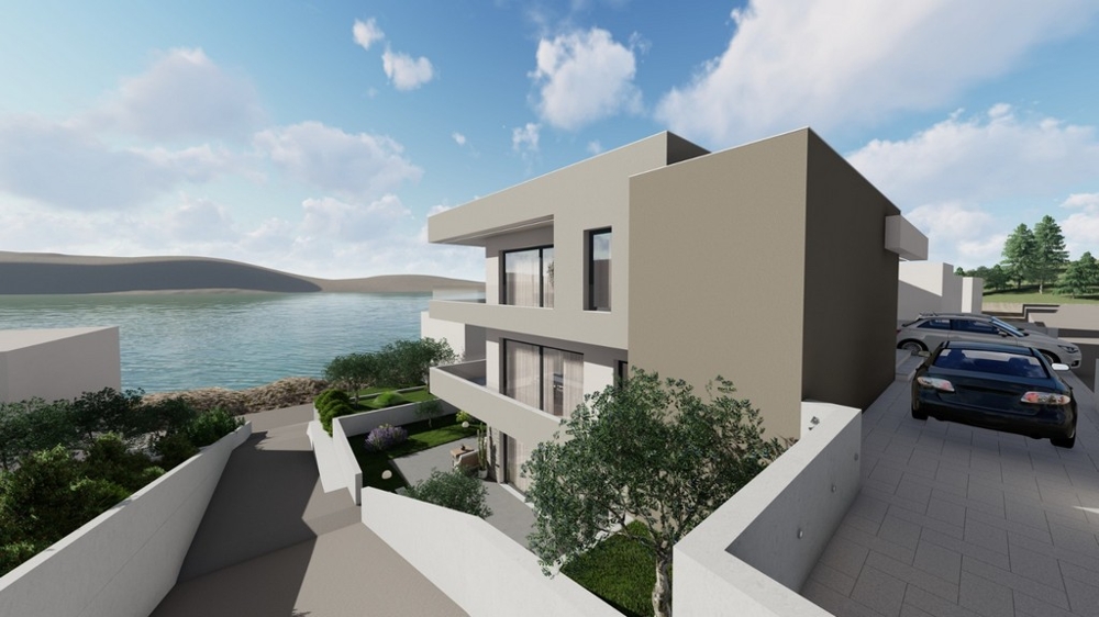 Newly built apartments with sea views for sale in Tisno, Dalmatia.