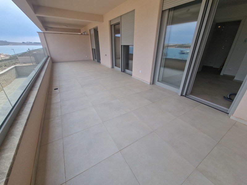 Covered balcony of property A3912 on Pag, Dalmatia.
