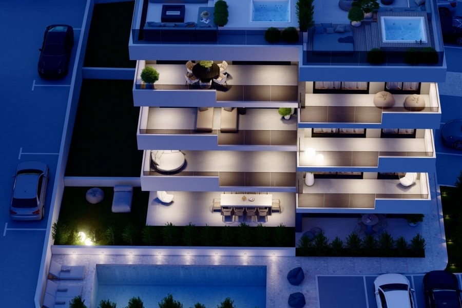 3D visualization of real estate A3920 on Ciovo in Croatia.