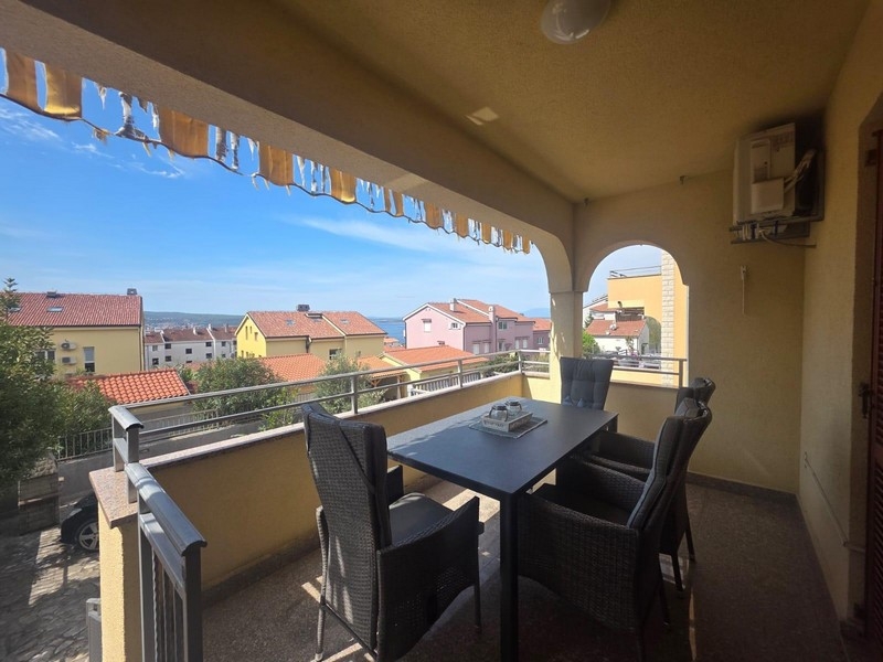 View of the sea from the terrace.