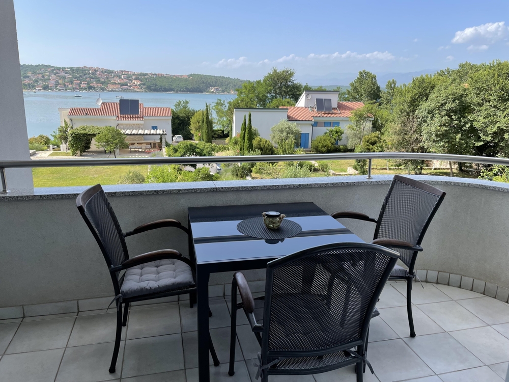 Apartment with sea views on the island of Krk in Croatia.