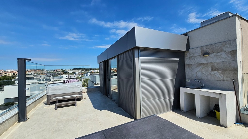 Roof terrace view - Property A3937 in Novigrad, Istria.