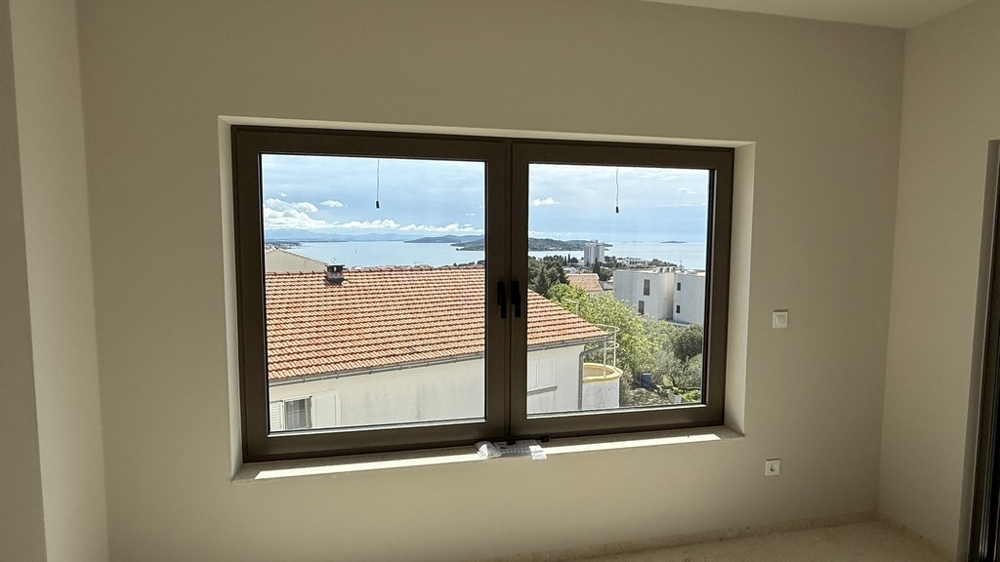 Sea views through the windows in the living area