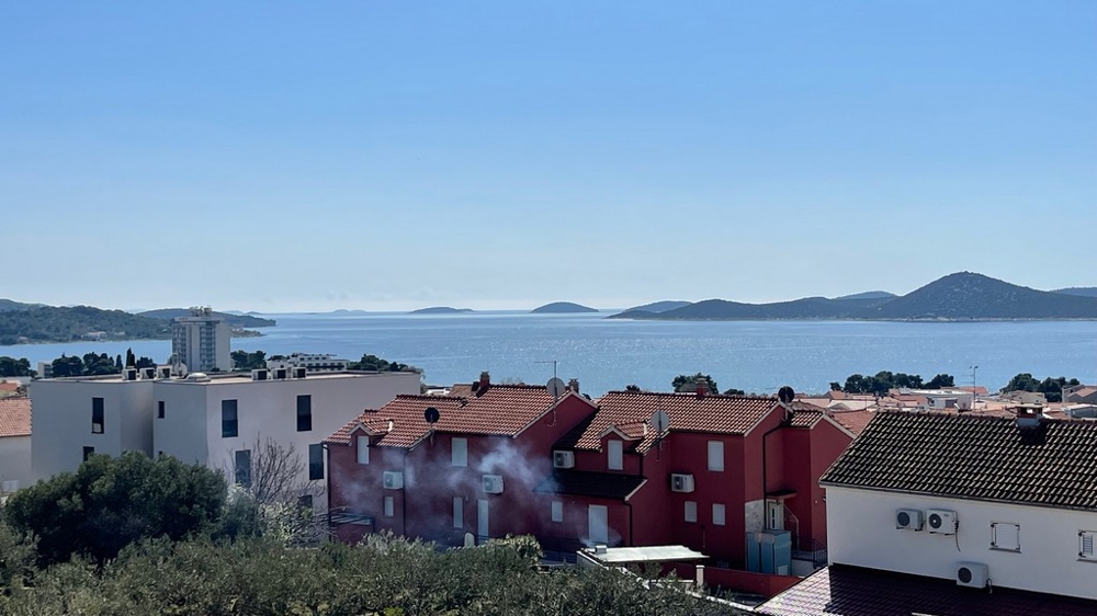 Sea view of apartment A3939 in Vodice.