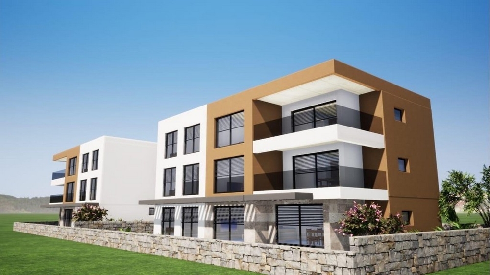 3D photo of apartment A3945, which is for sale in Croatia.