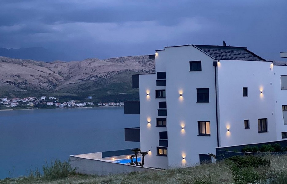 Apartment near the sea in new building near the sea in Pag, Croatia