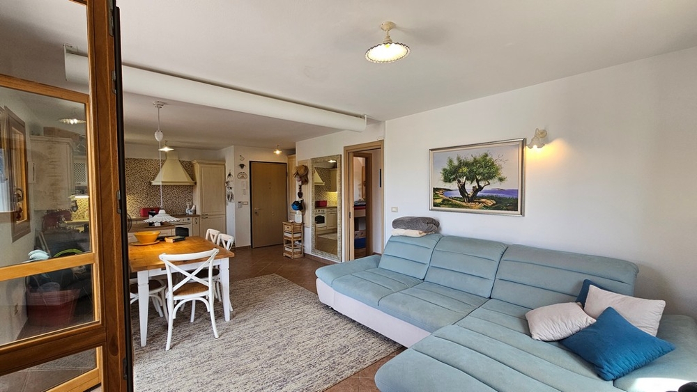 Bright living area with access to the terrace