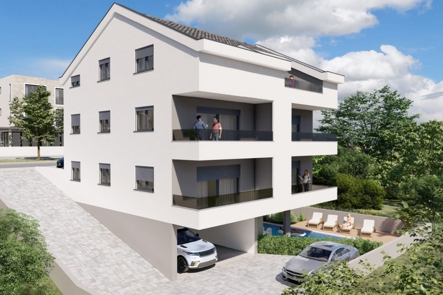 Newly built penthouse with parking space on Ciovo