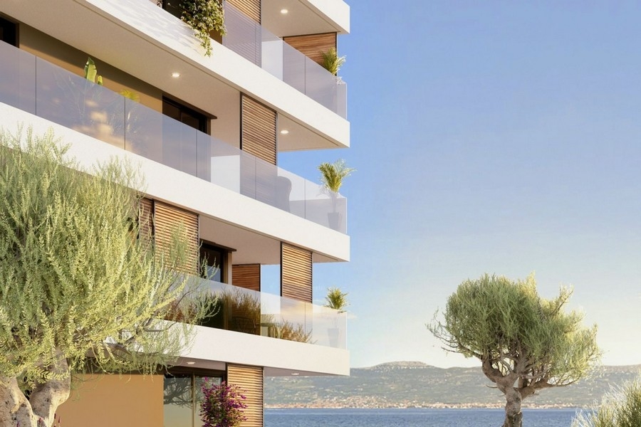 View of the project and the sea.